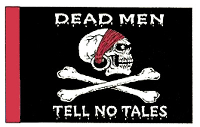 Dead Men Tell No Tales 12"x18" Flag